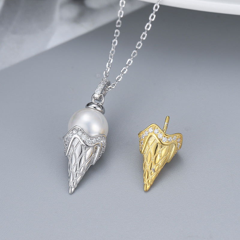 New Design Ice Cream Pearl Pendant Setting-Pearl Jewelry Supplier - Feliz Pearl 