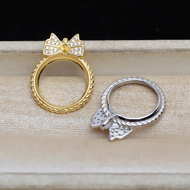 Wholesale Mabe Bow Tie Pearl Pendant Setting- Feliz Pearl - Feliz Pearl 