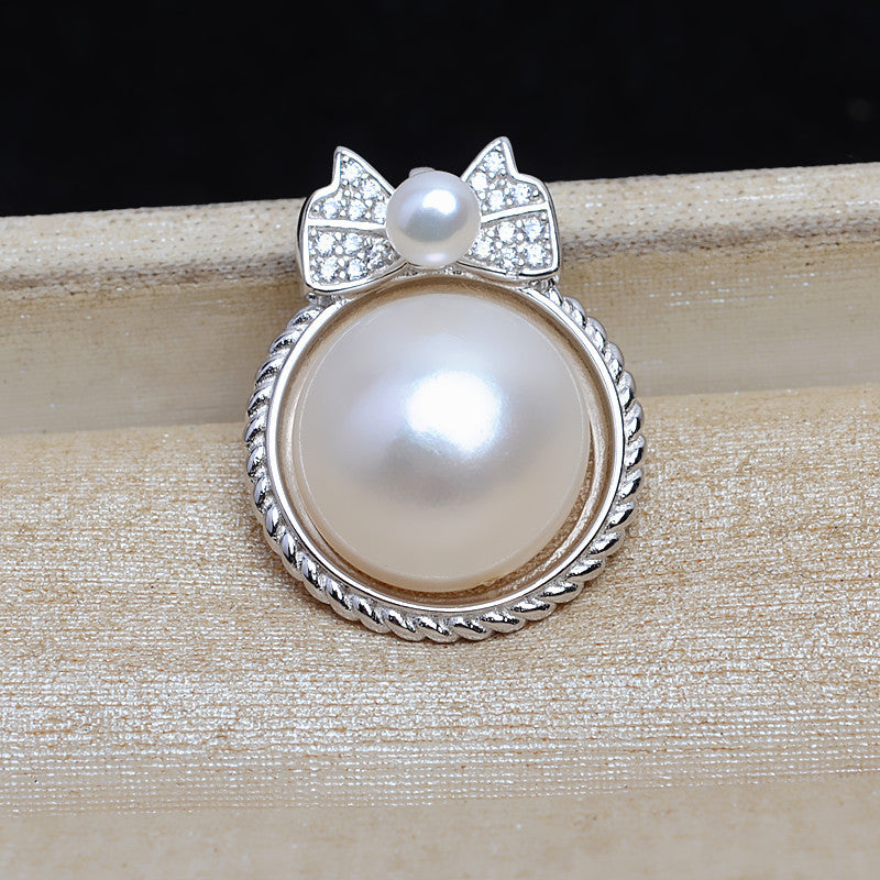 Wholesale Mabe Bow Tie Pearl Pendant Setting- Feliz Pearl - Feliz Pearl 