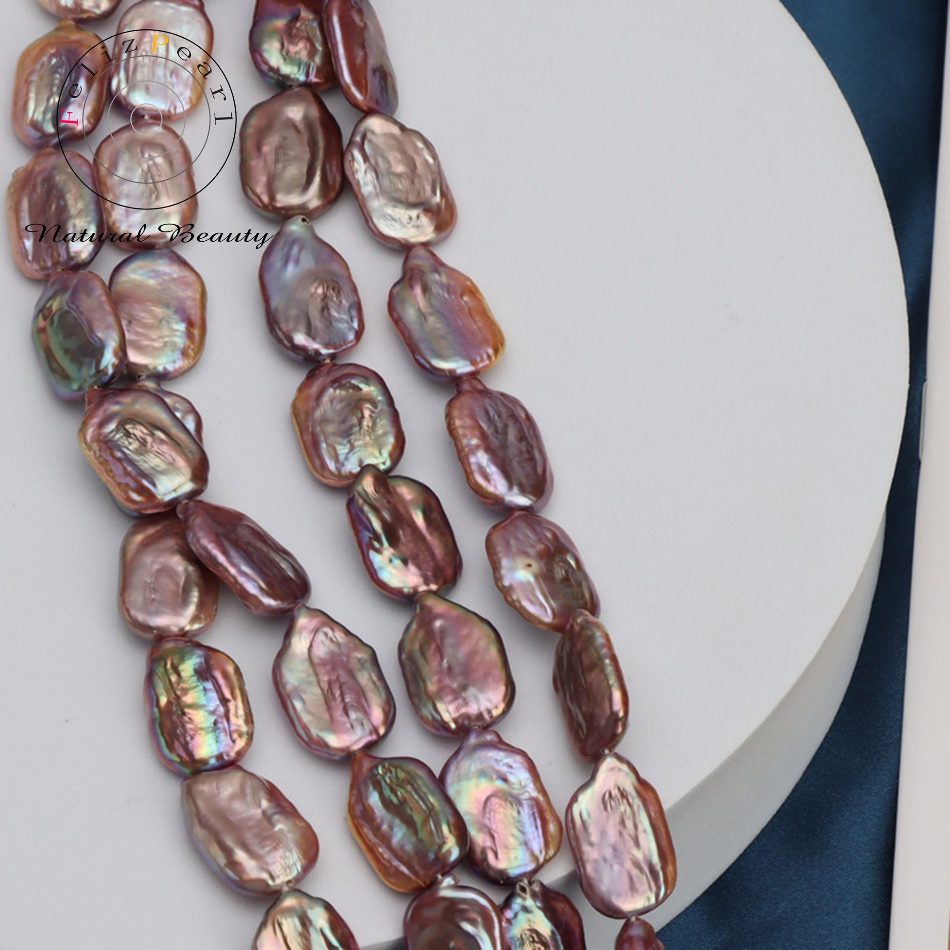 rectanle baroque pearl strands wholesale