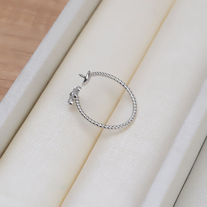 Lovely Flower Pearl Ring Mounting Set-S925 Sterling Silver