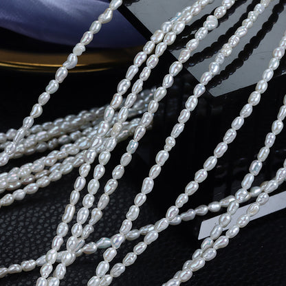 3-3.5mm Strong Luster Freshwater Baroque Pearl Strands Wholesale