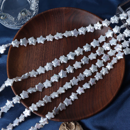 Wholesale 11-12mm White Color Star Shape Baroque Pearl Strands