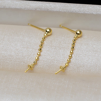 WomenTasselPearlEarringMounting2