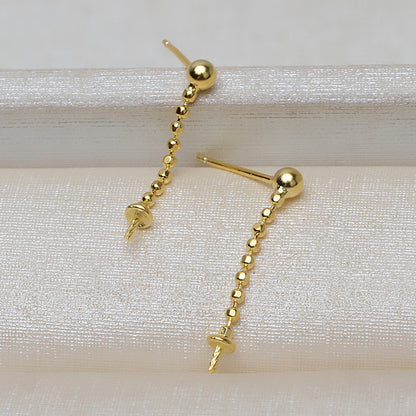 WomenTasselPearlEarringMounting4
