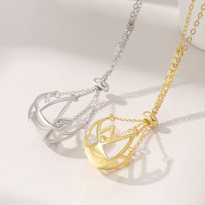 Net Design Pearl Pendant Setting-S925 Sterling Silver - Feliz Pearl 
