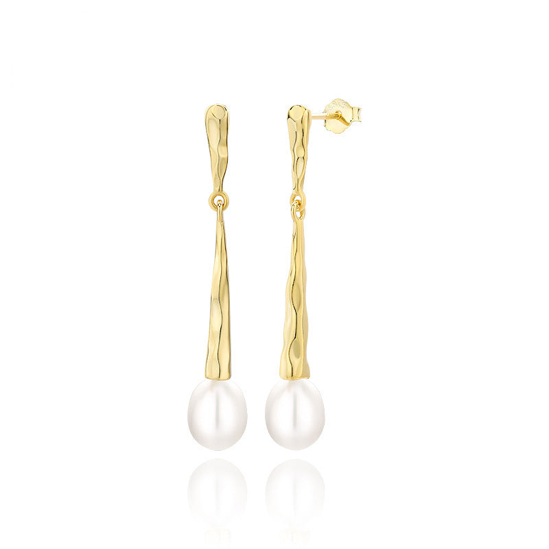 Lava Stick Pearl Earring Settings-Wholesale DIY Jewelry Setting - Feliz Pearl 
