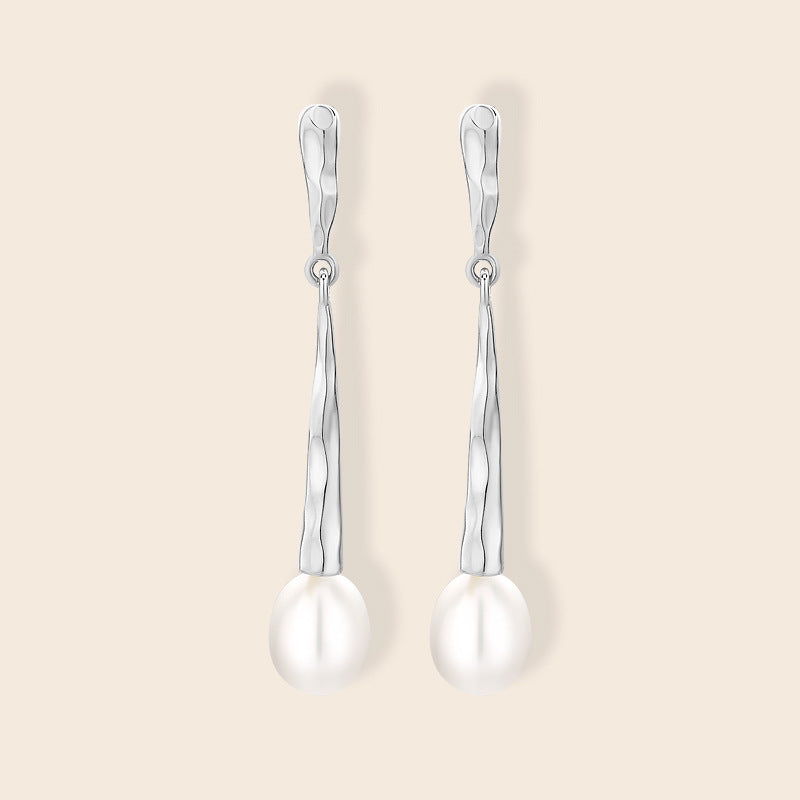 Lava Stick Pearl Earring Settings-Wholesale DIY Jewelry Setting - Feliz Pearl 