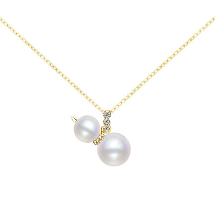 Lovely Gourd Pearl Pendant Setting-S925 Sterling Silver - Feliz Pearl 