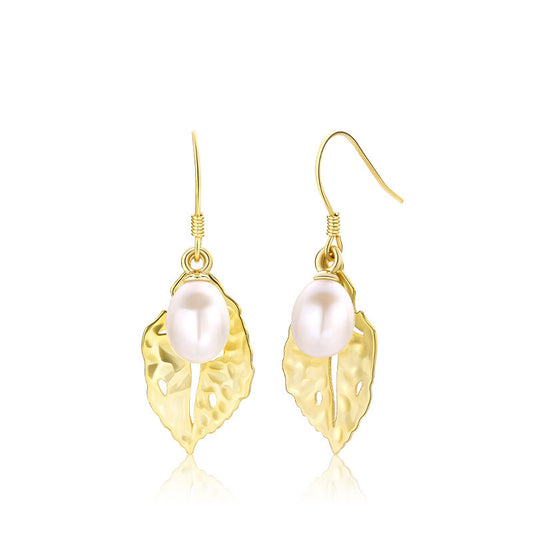 Feliz Pearl S925 Silver Leaf Pearl Earring Setting for jewelry making - Feliz Pearl 