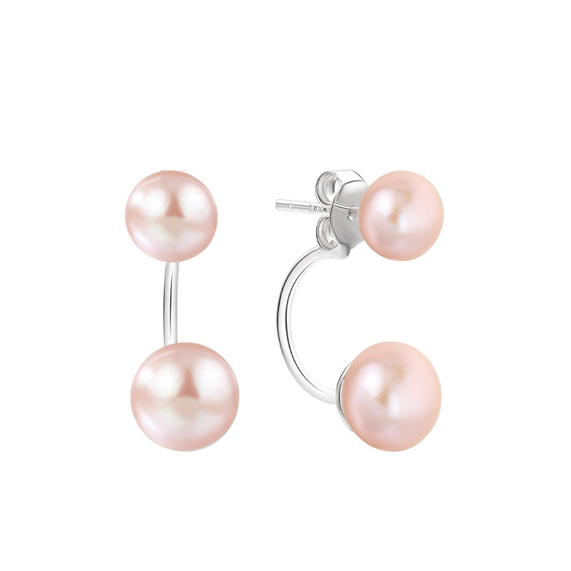Classic S925 Sterling Silver Pearl Earring Setting for 2 Pearls - Feliz Pearl 
