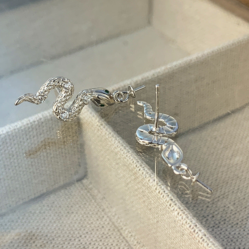 Cubic Zirconia Snake Earring Setting-Pearl Jewelry Setting Supply - Feliz Pearl 