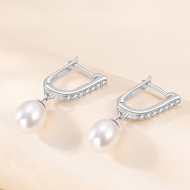 Suqare Huggie Earring Setting-Pearl Jewelry Setting Supplier - Feliz Pearl 