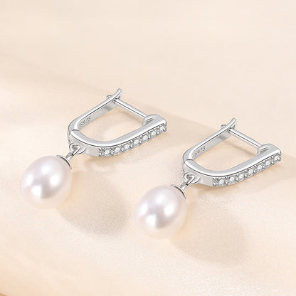 Suqare Huggie Earring Setting-Pearl Jewelry Setting Supplier - Feliz Pearl 
